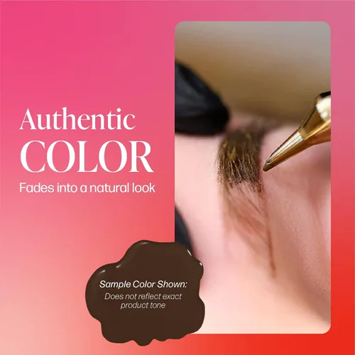 Vista 2 de Perma Blend Cool Eyebrow Mini Set – Tinta de tatuaje de PMU vegana para cejas y delineador de ojos – Suministros de microcaldera para maquillaje