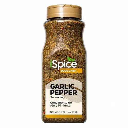 Vista 17 de iSpice Pimienta negra entera 18 onzas Tamaño al por mayor Especia gourmet Kosher