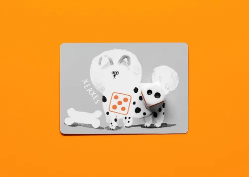 Vista 3 de Juego de dados CMYK Spots – ¡Un juego sobre tirar dados, aumentar tu suerte y perros!