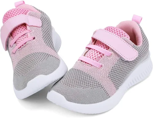 Vista 22 de nerteo Zapatos para Niños Pequeños/Niños Chicos y Niñas Zapatillas Deportivas para Correr/Caminar Todo negro