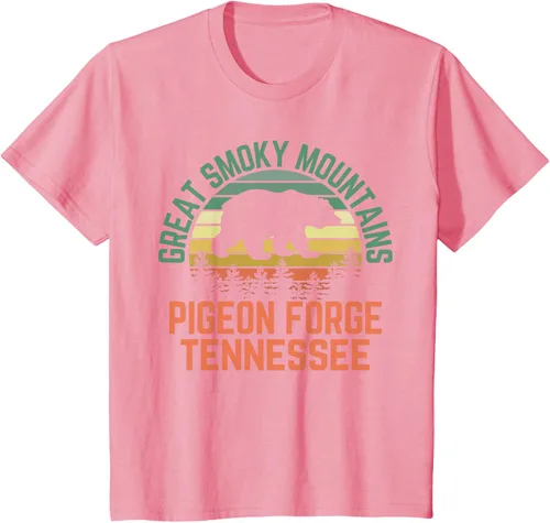 Vista 48 de Camiseta Pigeon Forge Great Smoky Mountains National Park Tennessee, Negro, S