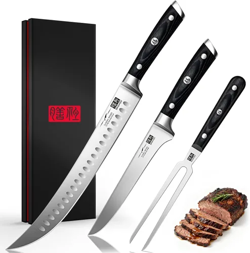 Vista 12 de SHAN ZU - Cuchillo para pan de 10" - Cuchillo profesional de rebanar masa madre, hoja serrada de acero inoxidable alemán 1.4116, mango ergonómico