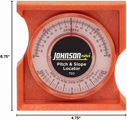 Vista 7 de Johnson Level & Tool 750 Localizador de Inclinación y Pendiente, Naranja, 1 Nivel (Paquete de 3)