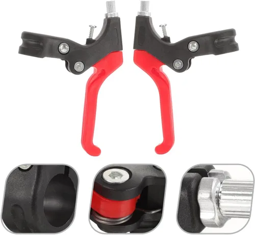Vista 6 de BESPORTBLE 1 par de bicicleta mango de freno accesorios de bicicleta mango de bicicleta empuñaduras de bicicleta Agarraderas de metal universal