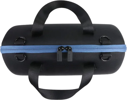 Vista 5 de co2CREA Estuche rígido de transporte para altavoz portátil JBL Xtreme 3/2, negro + azul Bolsa de viaje portátil de repuesto con correa de hombro