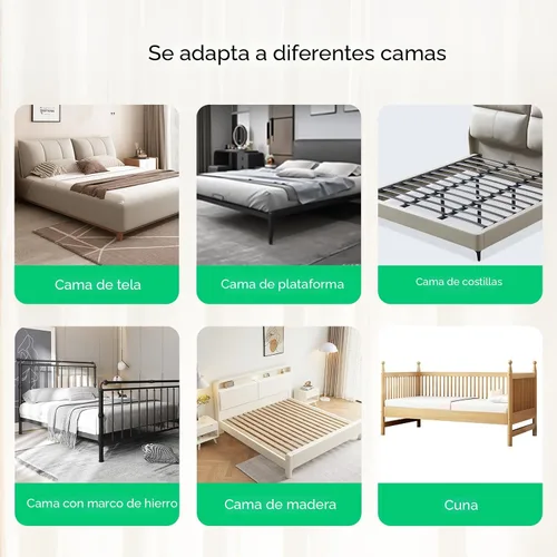 Vista 6 de UPGOGO Barandilla plegable para niños pequeños, gris, 33 pulgadas de largo
