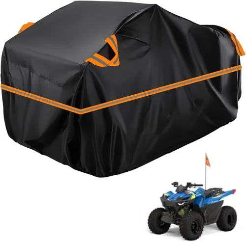 Vista 43 de Cubierta para ATV impermeable compatible con Arctic Cat H1 EFI TRV Cruiser 4x4 2011, cubierta de 210D para vehículos de 4 ruedas, cubierta para quad
