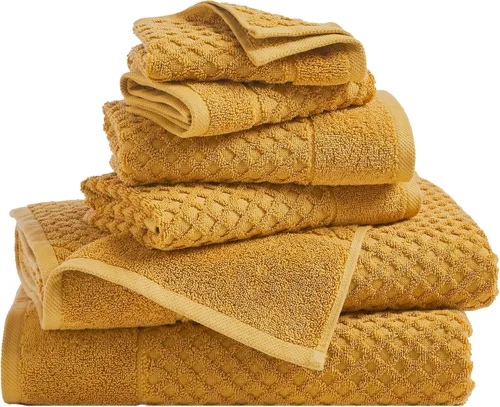 Vista 62 de Great Bay Home - Toallas de mano 100% algodón blanco, 6 toallas de baño suaves para manos, altamente absorbentes y de secado rápido, colección 01