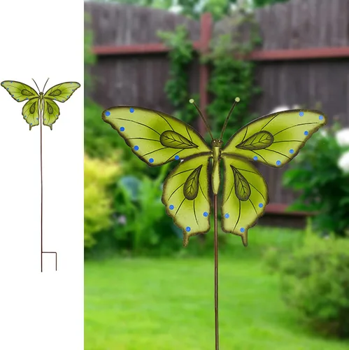 Vista 9 de Estacas de metal para jardín, letrero decorativo para patio, decoración de camino, decoración de interiores y exteriores (abeja)