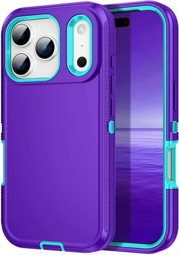 Vista 12 de Funda para iPhone 11, a prueba de golpes, caídas y polvo, protección de cuerpo completo de 3 capas, cubierta dura de alto impacto de alta Negro