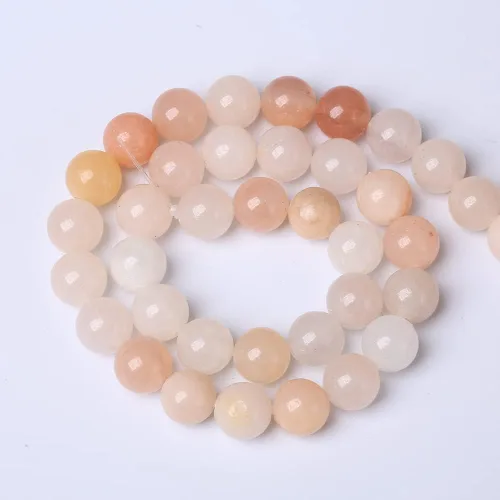 Vista 241 de 100 cuentas de piedra multicolor natural de 0.236 pulgadas (0.236 in), cuentas espaciadoras sueltas redondas para hacer pulseras, collares, aretes