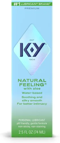 Vista 15 de K-Y Sensación natural con aloe, lubricante a base de agua para sexo, juguete sexual y lubricante anal, lubricante personal no pegajoso, apto