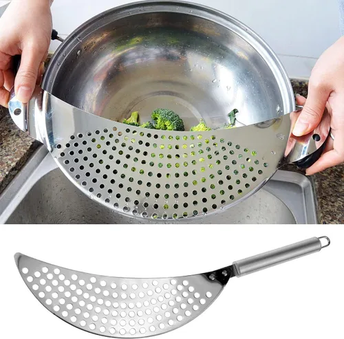 Vista 4 de Escurridor de pasta de acero inoxidable de mano 1 unidad