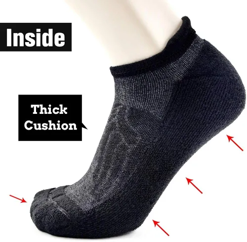 Vista 4 de Busy Socks Calcetines de compresión de lana merino para hombres y mujeres, calcetines suaves y gruesos, 36 pares