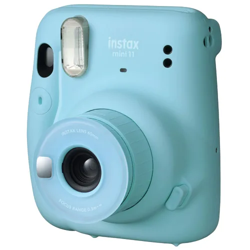 Vista 6 de Instax Mini cámara de película instantánea, exposición automática y lente selfie incorporada, azul cielo
