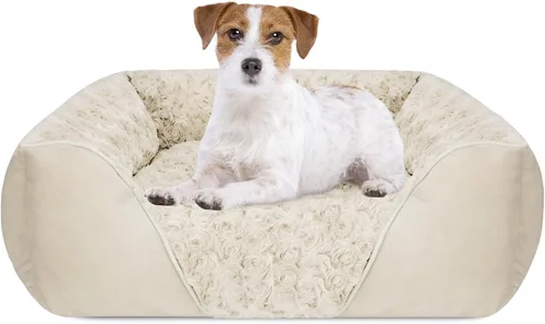 Vista 19 de INVENHO Cama para perros pequeños para perros medianos a grandes, rectangular, ortopédica, suave, relajante, duradera, con parte inferior