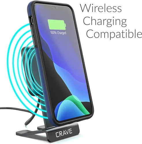 Vista 6 de Crave Funda para iPhone 11 Pro Max, funda de protección dual para iPhone 11 Pro Max, color azul marino