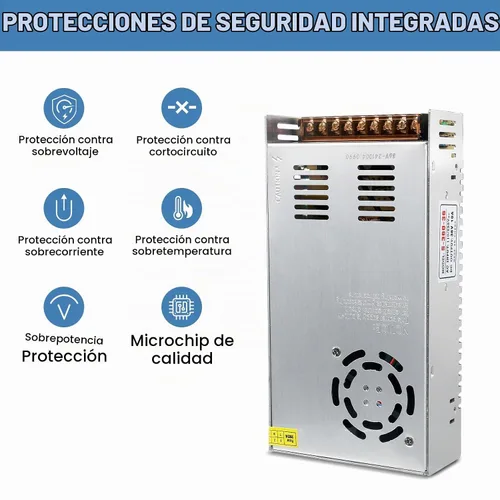 Vista 5 de Fuente de alimentación de 36 V 10 A CA 110-220 V a CC 36 voltios 10 amperios 360 W adaptador de corriente regulado universal transformador