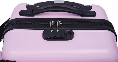 Vista 9 de TdiriNar Carro de paseo para niños de 20 pulgadas, equipaje portátil para niños con 4 ruedas universales, varios colores, impermeable, unisex