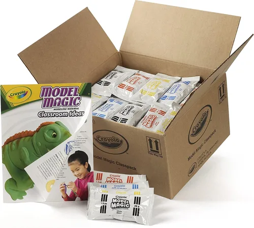 Vista 8 de Crayola Model Magic (paquete de 30), material de modelado secado al aire, imprescindible para el aula del profesor, suministros escolares