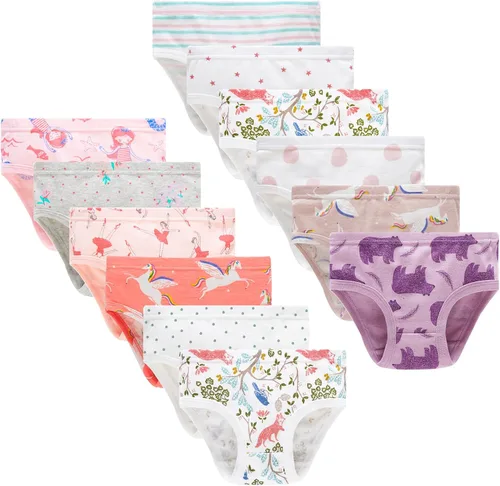 Vista 16 de Barara King - Ropa interior de algodón suave para niñas pequeñas, infantes y niños