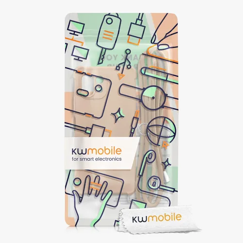 Vista 7 de kwmobile Funda cruzada compatible con Xiaomi 11 Lite (5G) NE/Mi 11 Lite (5G) Funda - Funda de silicona TPU con correa - Macchiato
