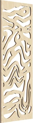 Vista 61 de 9 3/8"W x 24 3/8"H x 1/4"T Northfield Decorativos Paneles de Pared de Madera Calado, Abedul