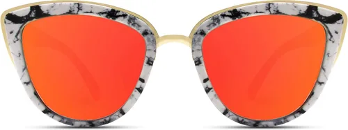 Vista 2 de Lentes de sol "Revo" tipo ojo de gato con lente reflectante espejada, para mujer
