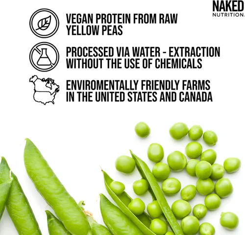 Vista 3 de NAKED Shake - Proteína en Polvo Sabor Muffin de Arándanos - Proteína a Base de Plantas con Sabor de Granjas de EE.UU. y Canadá con Aceite MCT, Sin