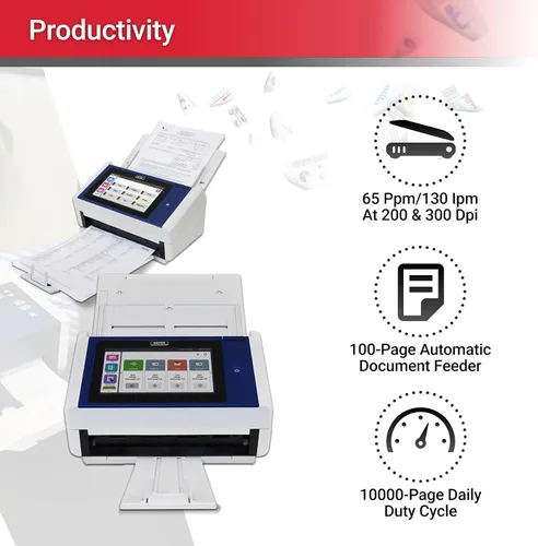 Vista 4 de Xerox N60w Network Touchscreen Scanner