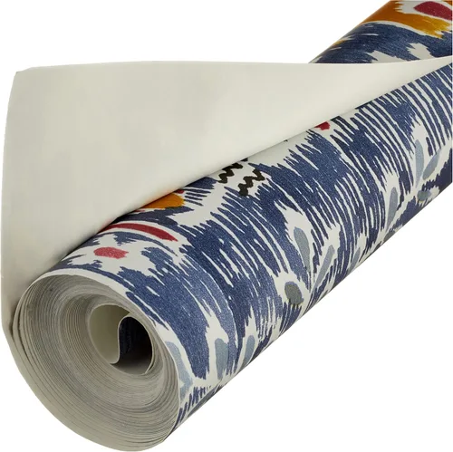 Vista 2 de RoomMates RMK12372PL - Papel tapiz autoadhesivo de Ikat persa Azul