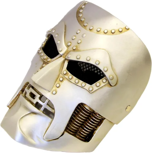 Vista 3 de Dr-Doom Máscara de resina Super villano Fantastic Four Victor von Dr-Doom Casco Cosplay Props