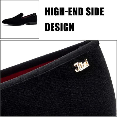 Vista 2 de JITAI Mocasines sin cordones para hombre, zapatos de vestir de moda, zapatos de esmoquin