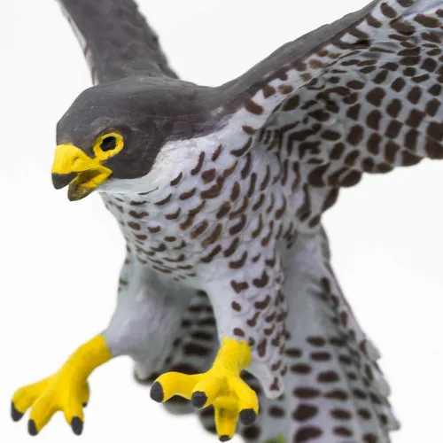 Vista 4 de Safari Ltd. Figura de halcón peregrino, figura detallada de plástico de 3.75 pulgadas, divertido juguete educativo para niños, niñas y niños a
