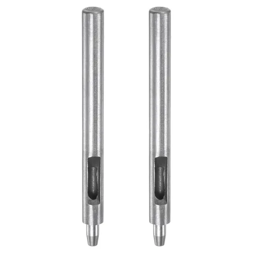 Vista 14 de HARFINGTON Perforadora de cuero de 0.020 in, recta, redonda, con ojales, remache a presión, fijador para cuero, artesanía, ropa, bolso, cortina