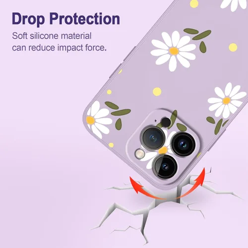 Vista 4 de LEECG Funda para iPhone 12 Pro Max, diseño creativo con estampado floral de mariposa de astronauta, funda de teléfono antiarañazos, forro