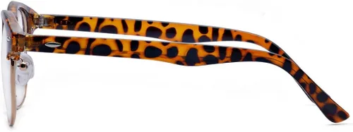 Vista 3 de Outray gafas con lentes transparentes de cuerno lustrado medio marco clásicos, retro, vintage