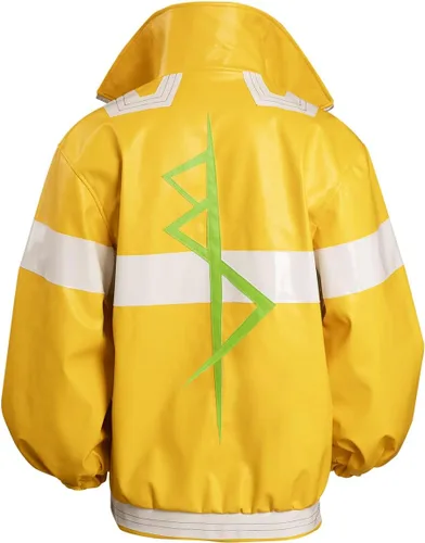 Vista 2 de Alleyon Chaqueta de David Martínez para cosplay, traje de anime, disfraz de ciberpsicosis para adultos