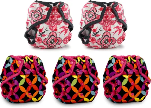 Vista 8 de Kanga Care Rumparooz - Fundas de pañales de tela reutilizables, talla única para pañales ajustados y preplegados con pierna de doble refuerzo