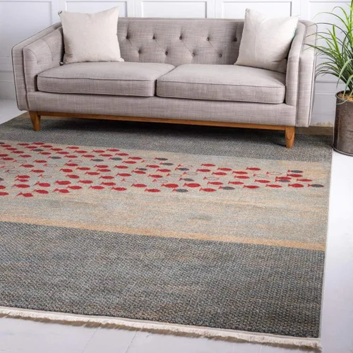 Vista 16 de Unique Loom Fars Collection - Alfombra de área - Jordania (2 pies 2 pulgadas x 3 pies, rectangular, azul/azul claro)