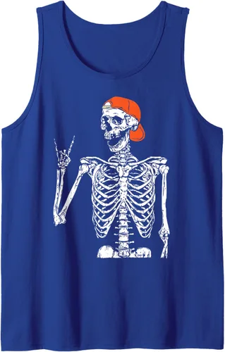 Vista 14 de Rocker - Disfraz de esqueleto de mano con diseño de rock, divertido regalo de Halloween, Negro, S