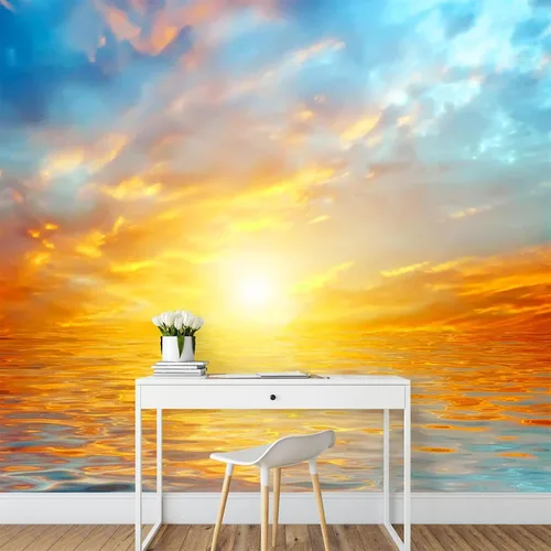 Vista 41 de Quiet Path - Murales de pared 3D, papel pintado panorámico extraíble de vegetación del bosque, adecuado para decoración del hogar, sala de estar