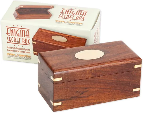 Vista 9 de Bits and Pieces Caja de rompecabezas secreta de 8 pasos, caja de regalo de rompecabezas chino de bambú para baratijas, regalos de dinero, joyas