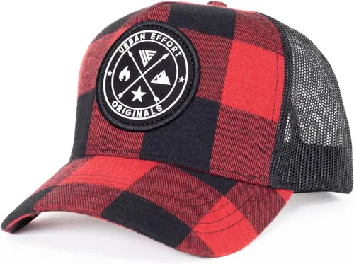 Vista 147 de Urban Effort Gorra trasera de malla, para hombres y mujeres, gorra de béisbol de 5 paneles, gran cierre a presión para caza y senderismo