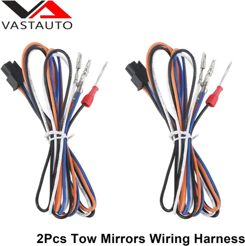 Vista 6 de VASTAUTO Arnés de cableado de espejos de remolque para Chevy Silverado 1500 2500HD GMC Sierra 2014-2018 luces de carga para camiones luces