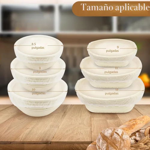 Vista 2 de 120 piezas de tapas de ducha para pan de masa madre, cubiertas reutilizables para boles para fermentación, cubiertas de pan de plástico con elástico