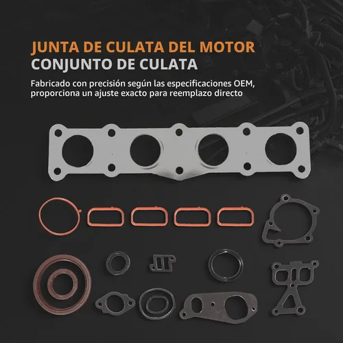 Vista 4 de Juego de juntas de culata de motor, compatible con Hyundai Santa Fe 2017-2020, compatible con Hyundai Sonata 2015-2019, compatible con Kia Sorento