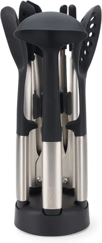 Vista 6 de Joseph Joseph Elevate Fusion - Utensilios de cocina de silicona de 3 piezas, soporte compacto, sin BPA, resistente al calor, juego de utensilios