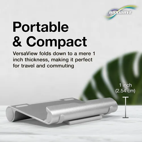 Vista 7 de BoxWave Soporte y soporte compatible con la mesa ARZOPA para monitor portátil S1 (15.6 pulgadas), soporte de aluminio VersaView, portátil