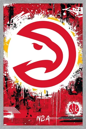Vista 12 de Trends International NBA Atlanta Hawks - Póster de pared con logotipo Maximalist 23